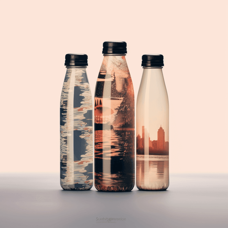 Bild på Vattenflaskor