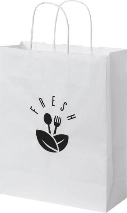 Bild 1 av 7 på Återvunnen Kraftpapperspåse Medium med Handtag