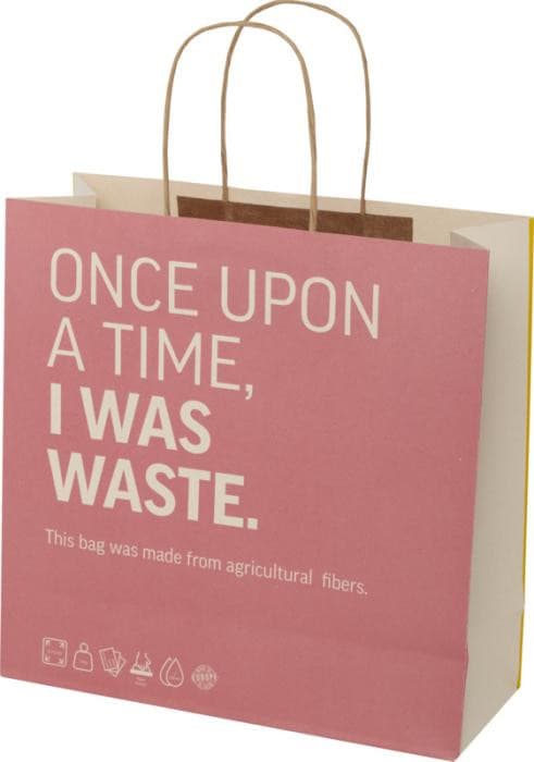 Bild 1 av 10 på XL Miljövänlig Papperspåse med Tvinnade Handtag