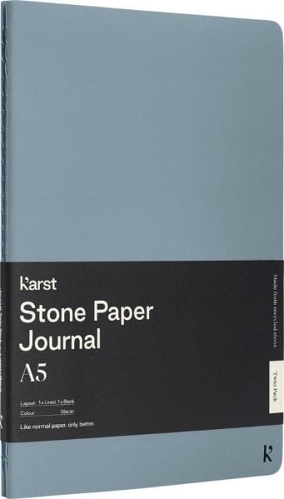 Bild 1 av 8 på Karst® A5 Stenpappersjournal Tvåpack, Miljövänlig