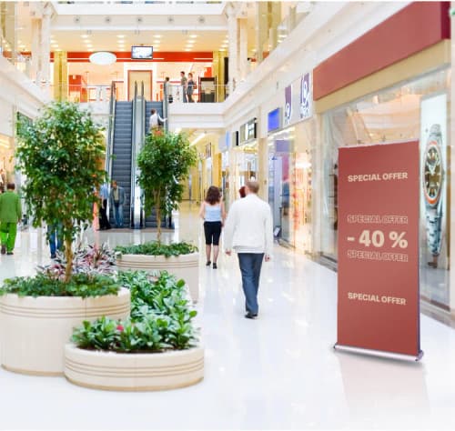 Tryck på Rollup Dubbelsidig