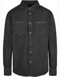 Denim Skjorta Herr
