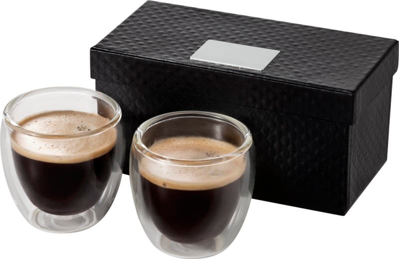 Espressoset 2-delar i glas