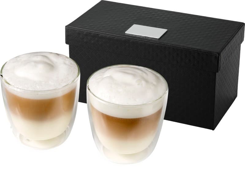 Kaffeset 2-delar i glas