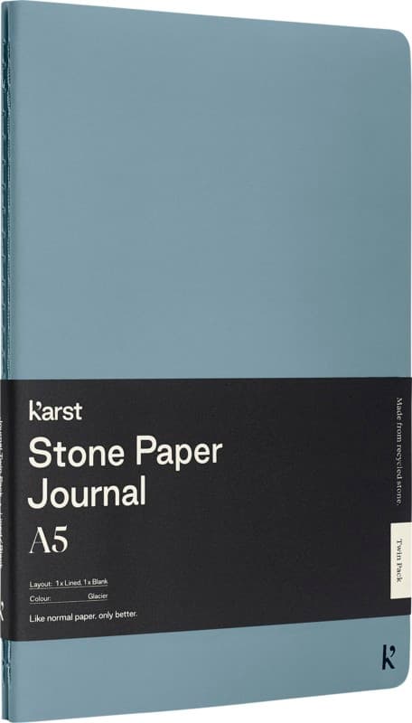 Karst® A5 Stenpappersjournal Tvåpack, Miljövänlig