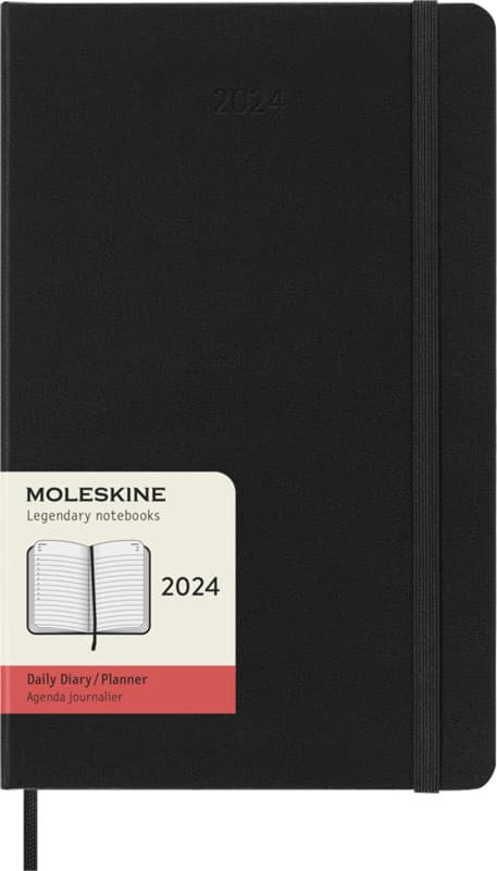 Moleskine 12M Premium Inbunden Dagsplanerare 2024