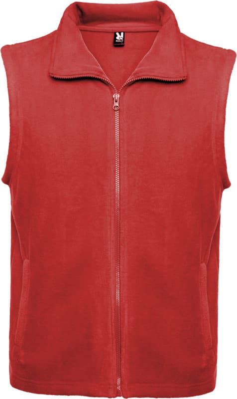 Billig Fleeceväst Unisex med Polokrage