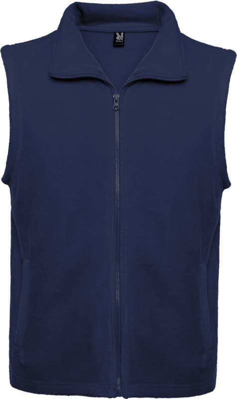 Billig Fleeceväst Unisex med Polokrage