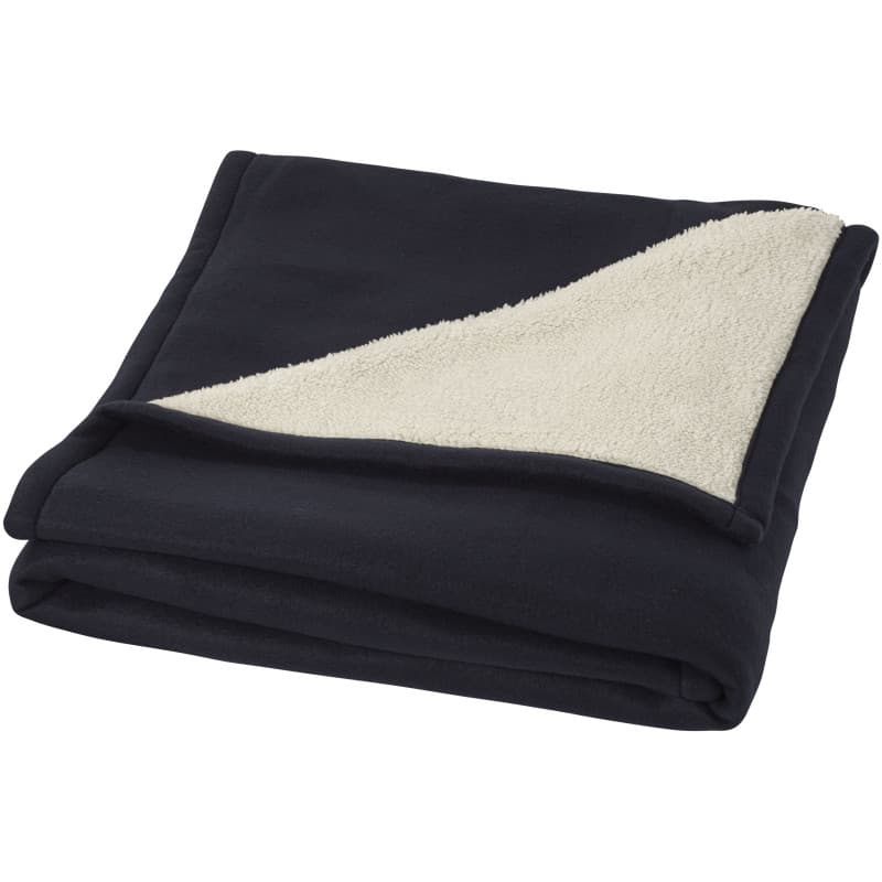 Lyxig Rutig Fleece-Sherpafilt