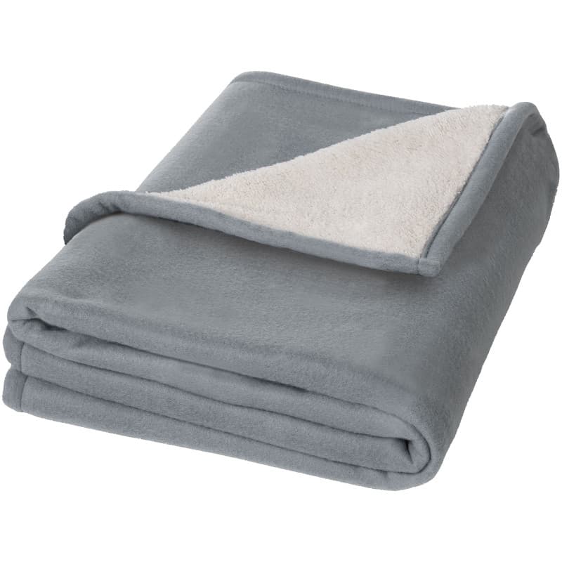 Lyxig Rutig Fleece-Sherpafilt