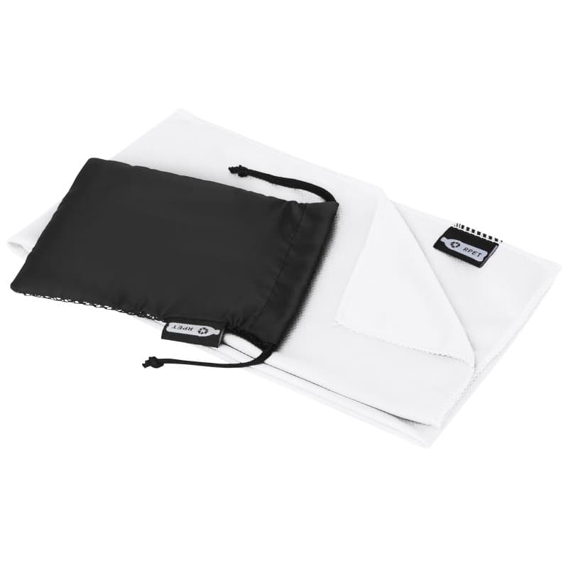 Återvunnen PET Kylhandduk med Påse 80x30cm