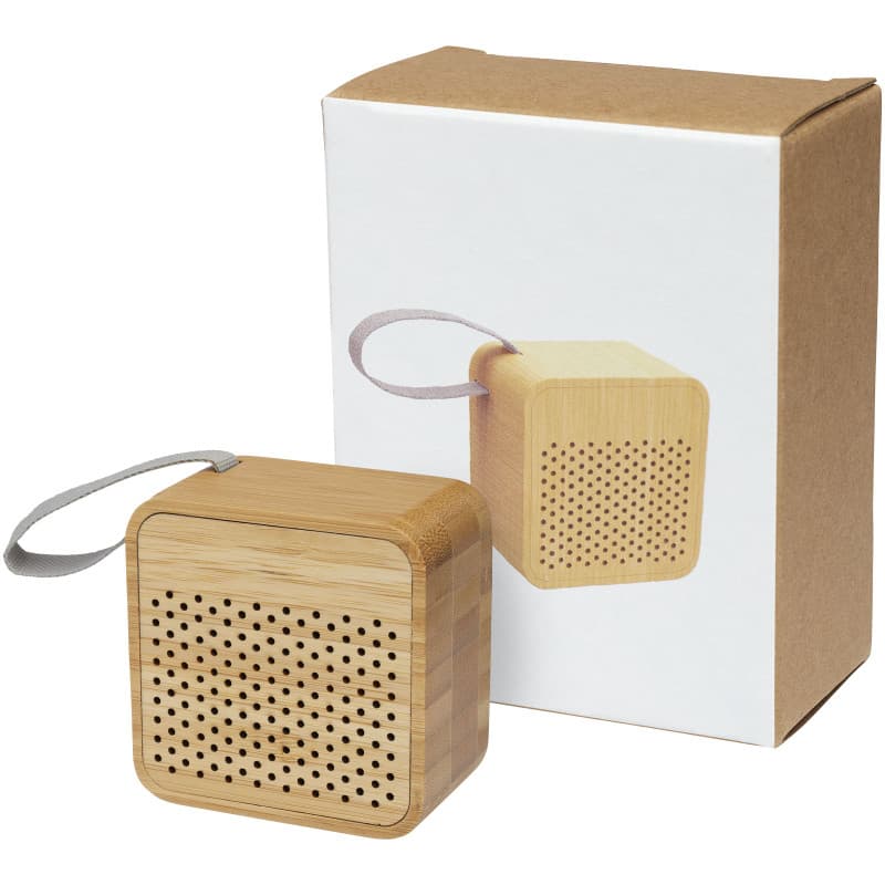 Kompakt Bambuhögtalare 3W med Bluetooth