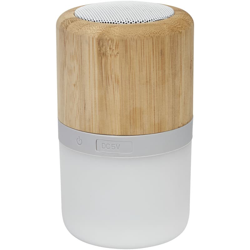 Bambuhögtalare 3W med Bluetooth och Stämningsbelysning