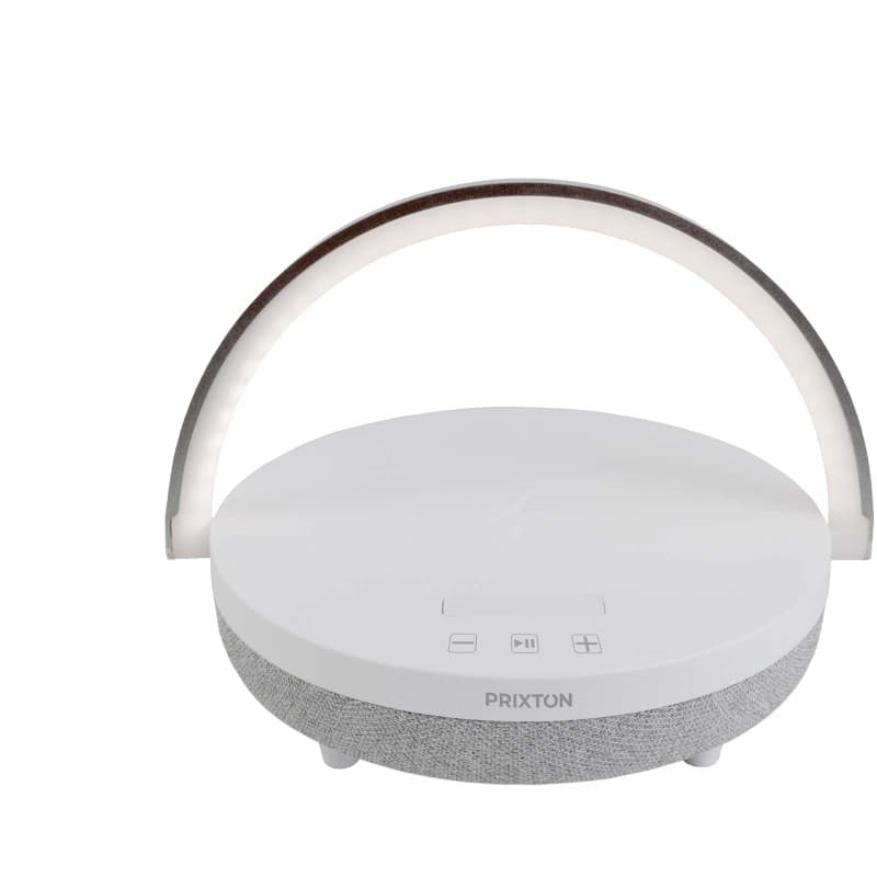 Multifunktionell Bluetooth-högtalare 10W med LED-lampa och Trådlös Laddning