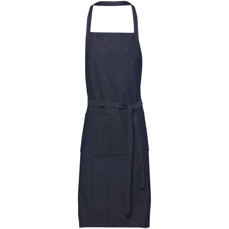 Återvunnet Denimförkläde med Dubbelficka