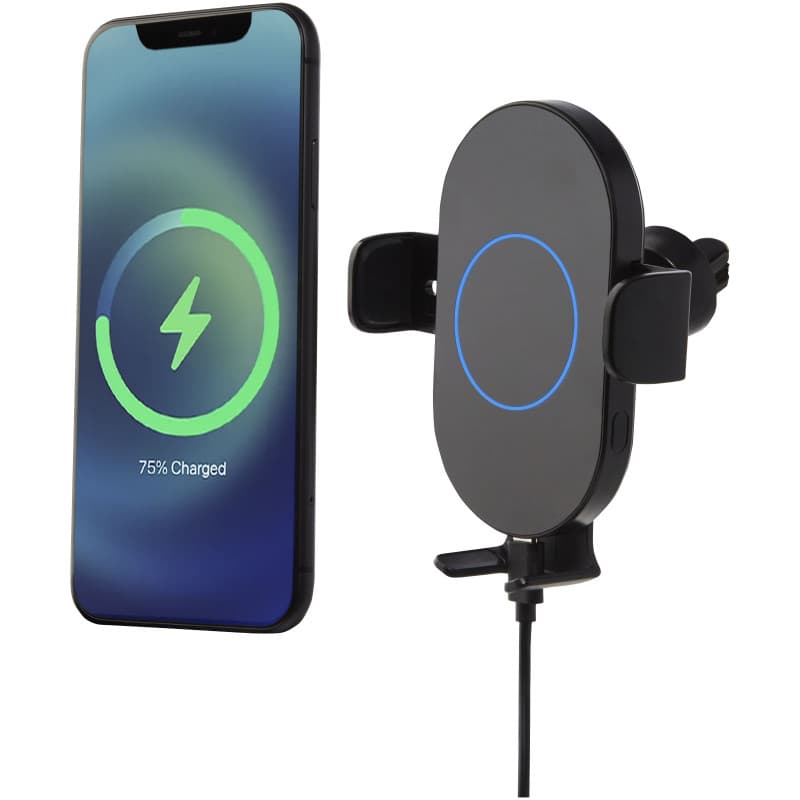Automatisk Trådlös Billaddare och Telefonhållare 15W