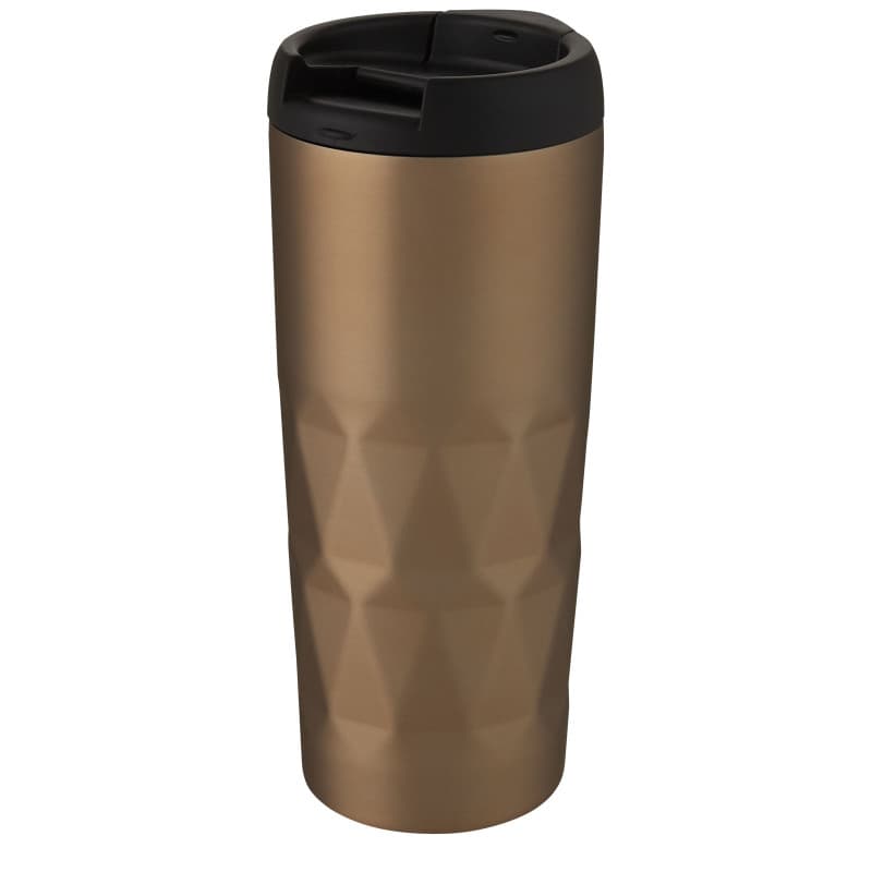 Kopparvakuumisolerad Termos 450ml med Geometrisk Design