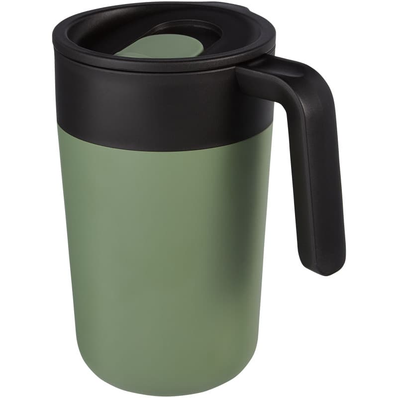 Dubbelväggig Mugg 400ml med Skjutlock av Återvunnen PP
