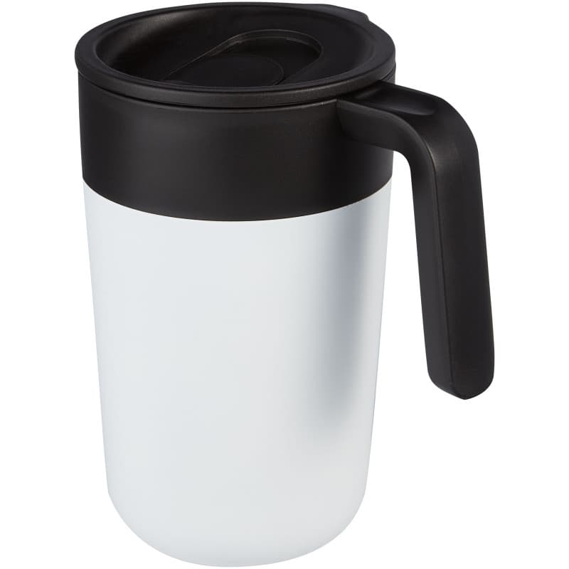Dubbelväggig Mugg 400ml med Skjutlock av Återvunnen PP