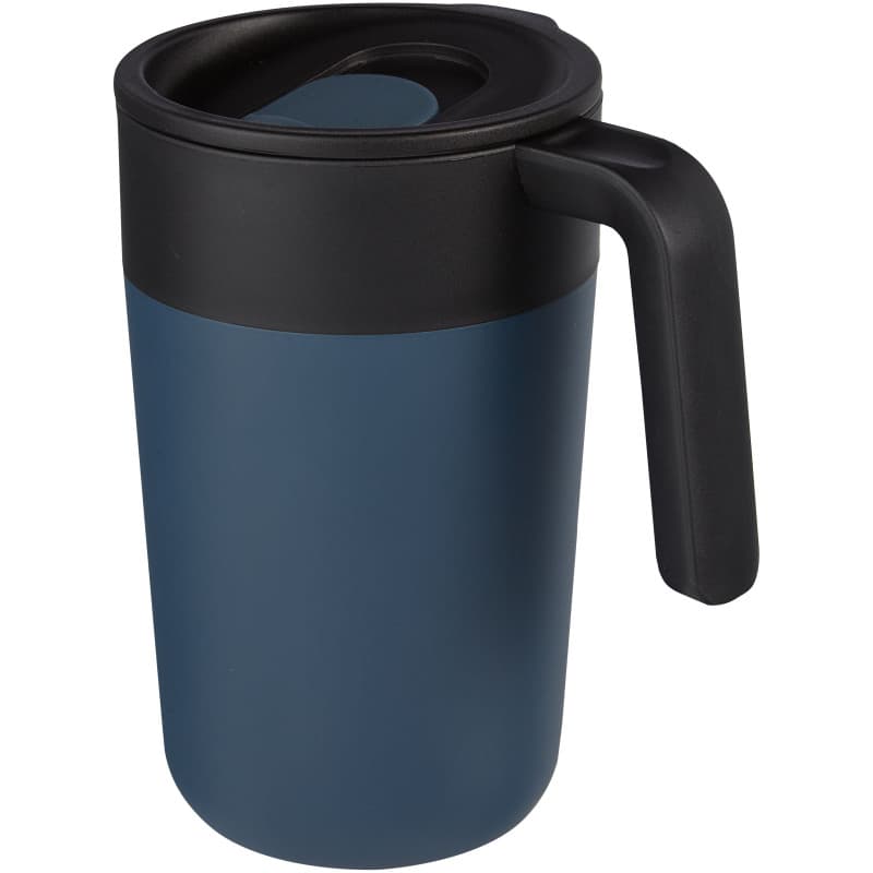 Dubbelväggig Mugg 400ml med Skjutlock av Återvunnen PP