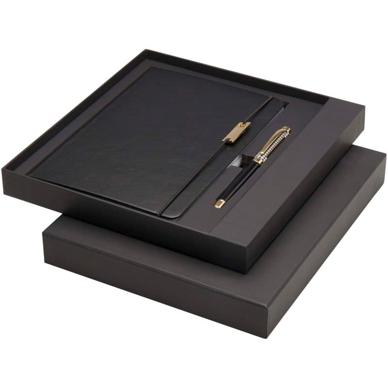 Elegant A5 Skrivset med Anteckningsbok och Rollerballpenna