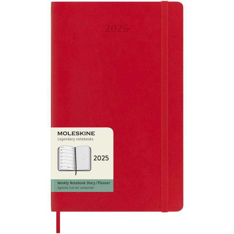 Moleskine Veckoplanerare 2025 L med Mjukt Omslag