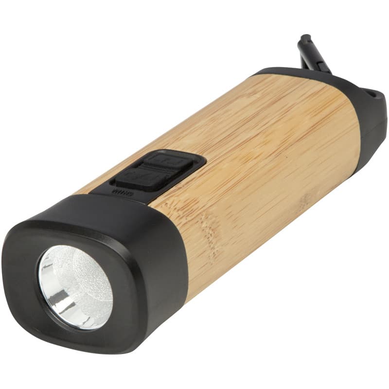 Ficklampa med Karbinhake av Bambu och Återvunnen Plast