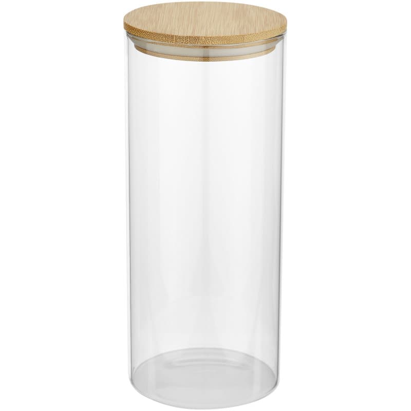Matbehållare 940ml i Glas med Bambulock