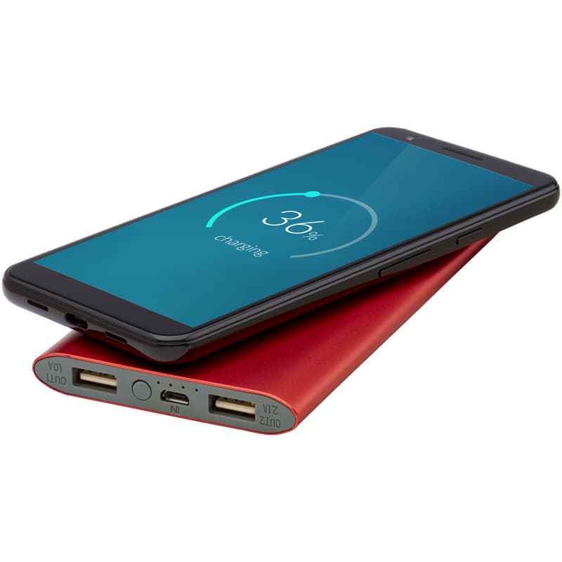 8000 mAh Trådlös Powerbank av Aluminium
