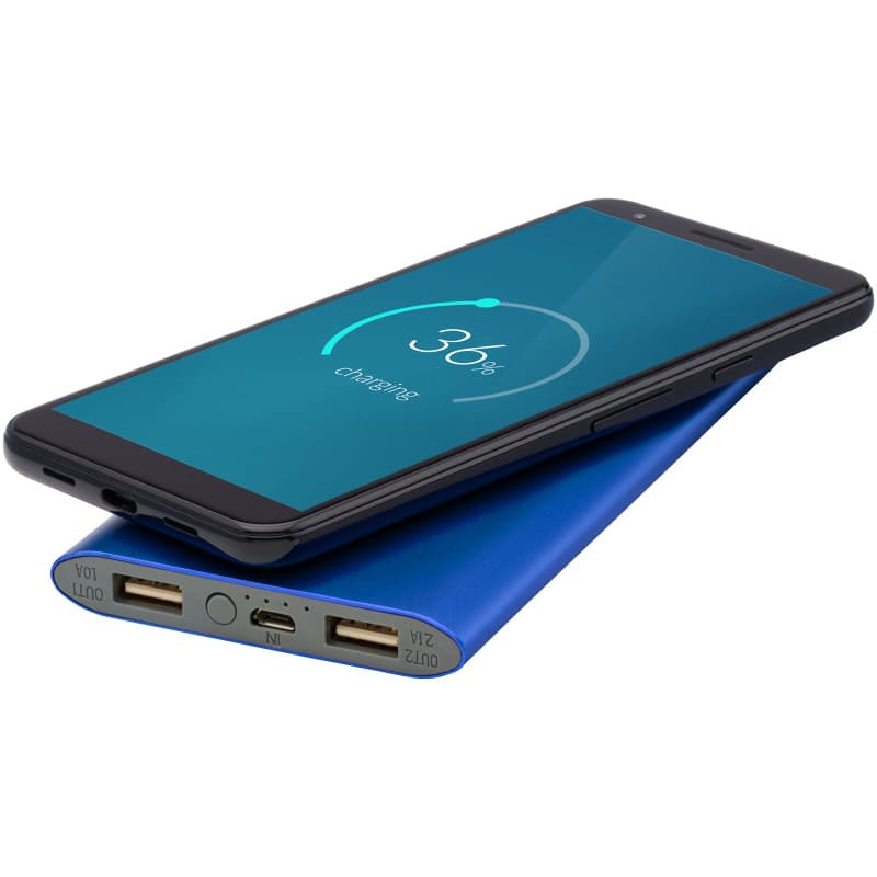 8000 mAh Trådlös Powerbank av Aluminium