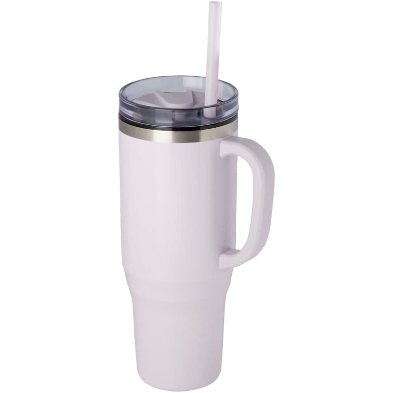 Isolerad Mugg 1200ml med Sugrör av Återvunnet Material