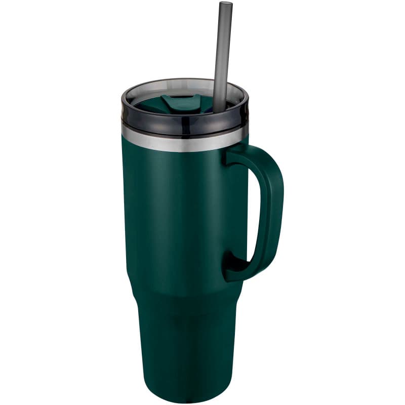 Isolerad Mugg 1200ml med Sugrör av Återvunnet Material