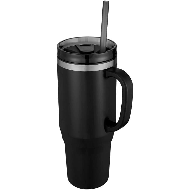 Isolerad Mugg 1200ml med Sugrör av Återvunnet Material