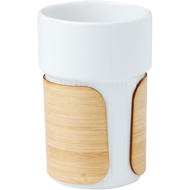Keramisk Mugg 340ml med Bambugrepp