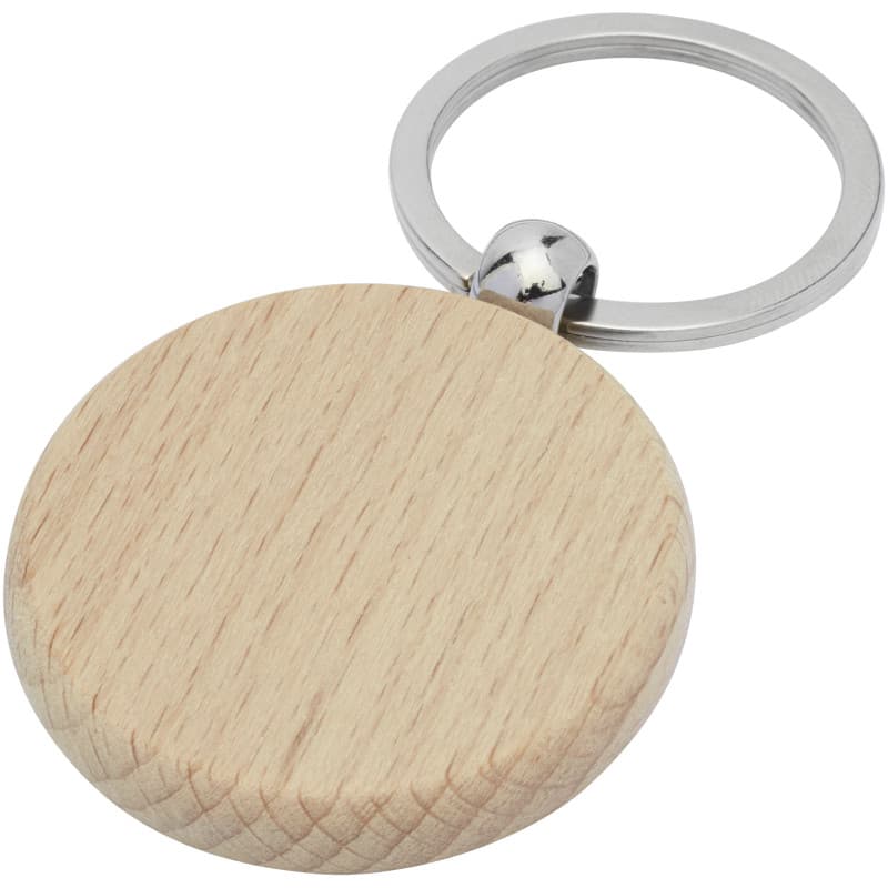 Rund Nyckelring 40mm av Bokträ