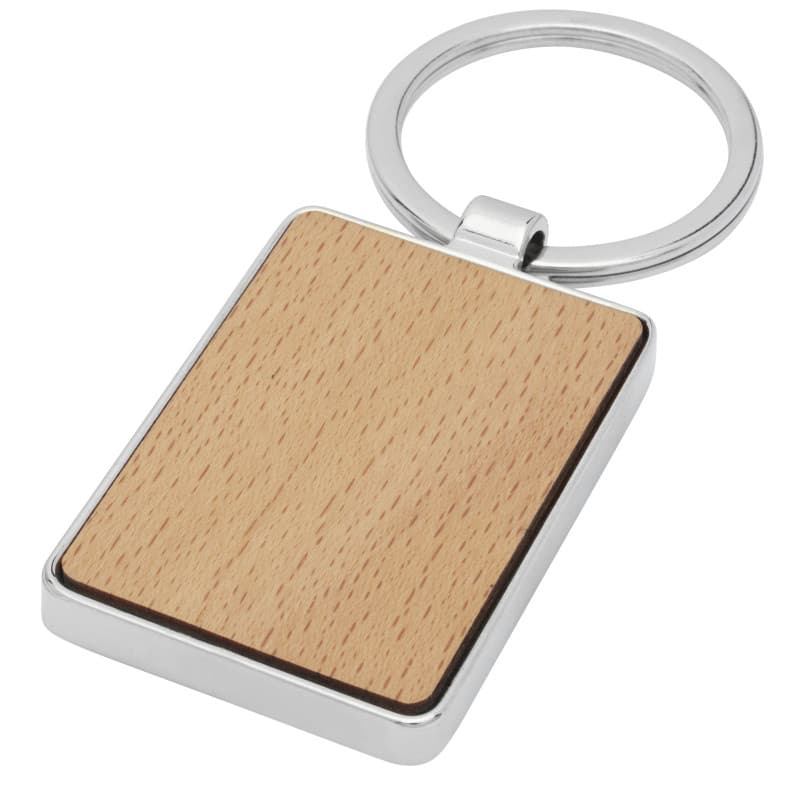 Rektangulär Nyckelring 50x30mm av Bokträ