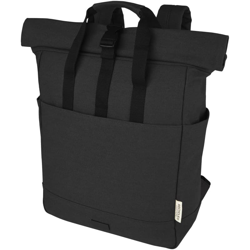Laptopväska med Rullstängning av Återvunnen Canvas