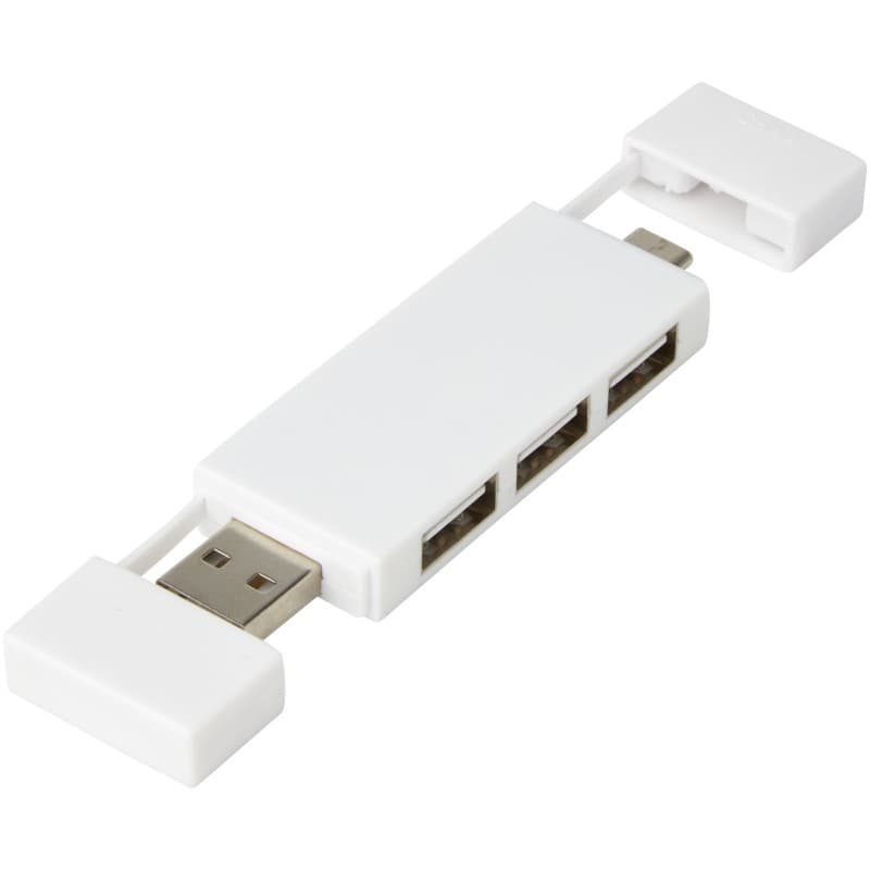 USB-hubb 2.0 med Dubbla Anslutningar