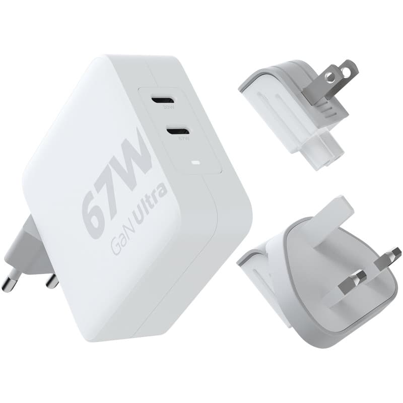 Reseladdare 67W med Universalkontakter