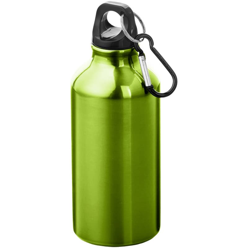 Vattenflaska 400ml med Karbinhake av Återvunnen Aluminium