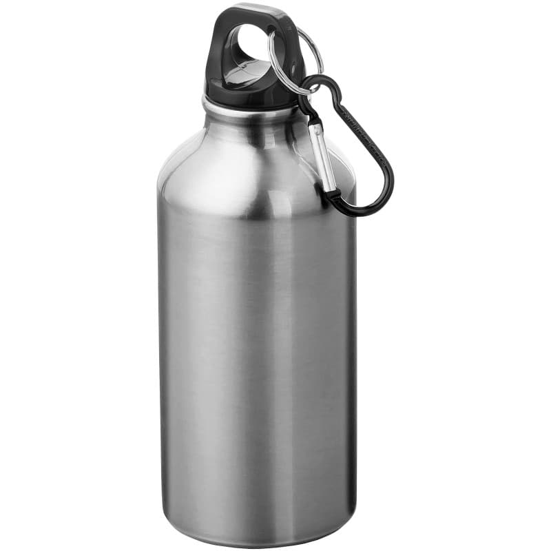 Vattenflaska 400ml med Karbinhake av Återvunnen Aluminium
