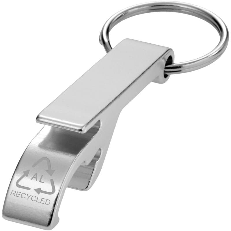 Flask- och Burköppnare med Nyckelring av Återvunnen Aluminium