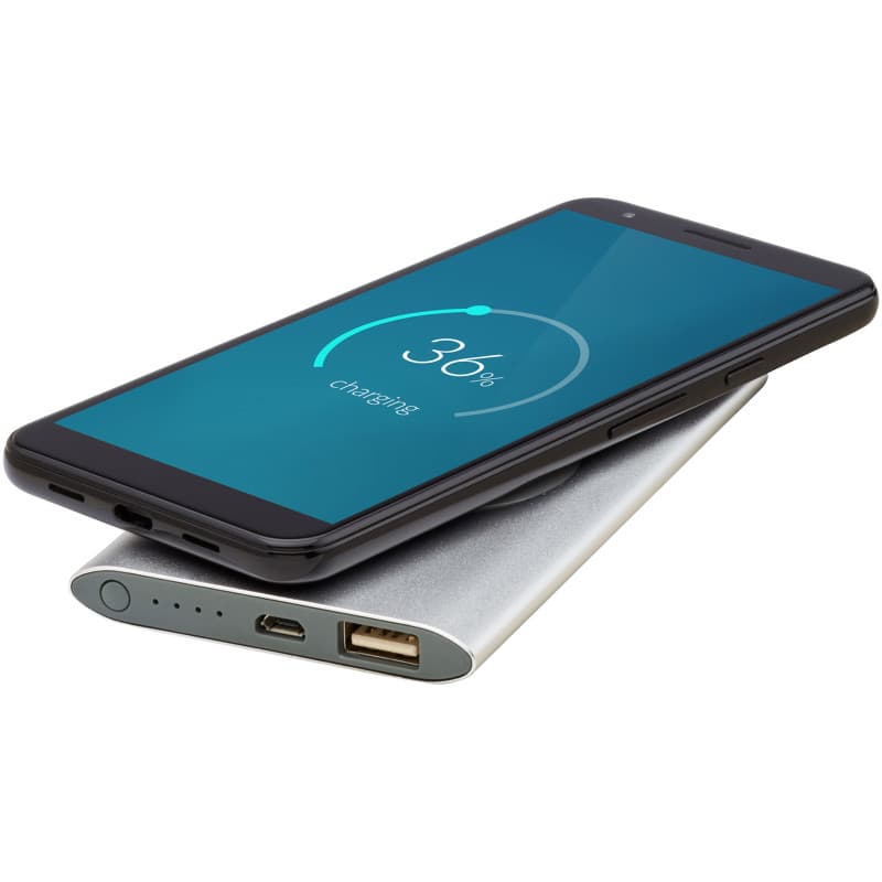4000 mAh Trådlös Powerbank av Aluminium