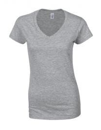 V-ringad T-shirt Dam