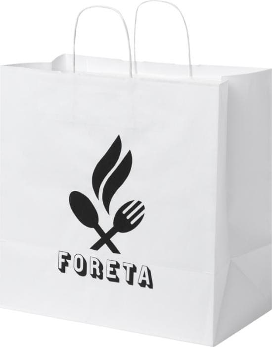 Bild 1 av 7 på XL Kraftpapperspåse Återvunnen med Vridna Handtag