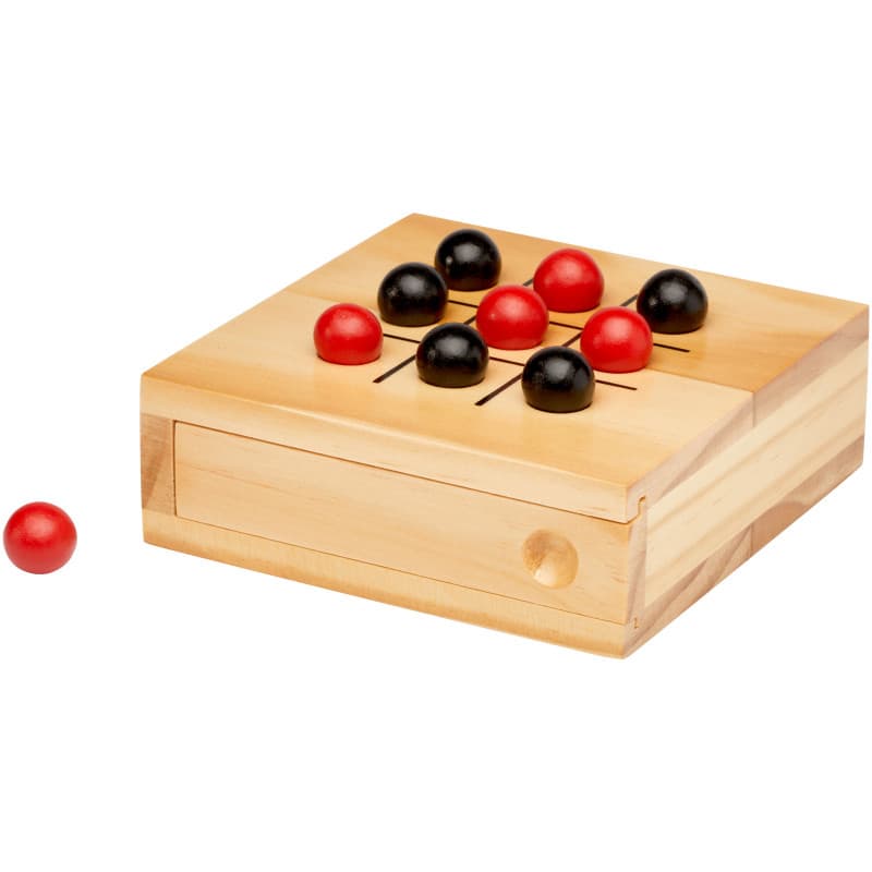 Bild på Magnetiskt Tic-Tac-Toe-spel av Furuträ utan tryck