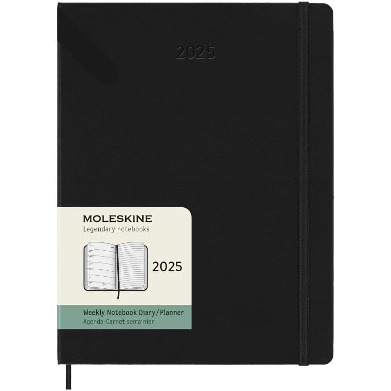 Bild på Moleskine XL Veckoplanerare för 12 Månader utan tryck