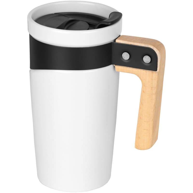 Bild på Isolerad Mugg 475ml med Trähandtag utan tryck