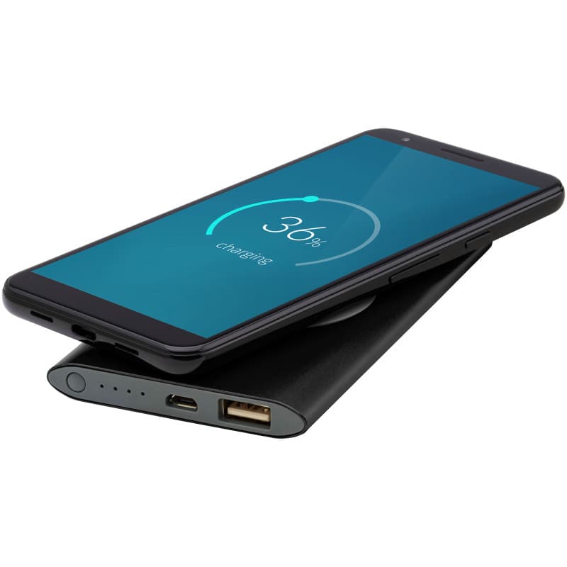 Bild på 4000 mAh Trådlös Powerbank av Aluminium utan tryck