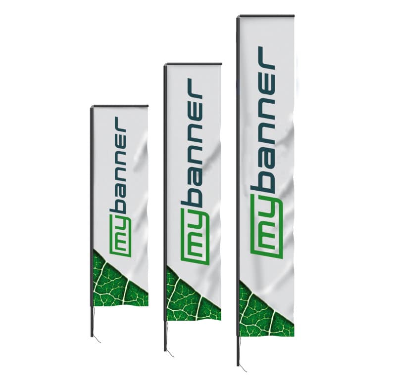 Tryck på Beachflagga Rektangulär